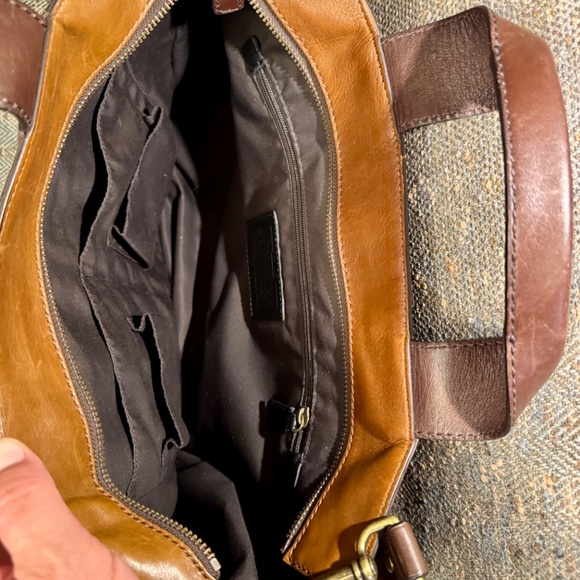 COACH Weekend Tote, Brown Leather with Side Pockets (Authentic Pre-Owned) - Picture 11 of 14